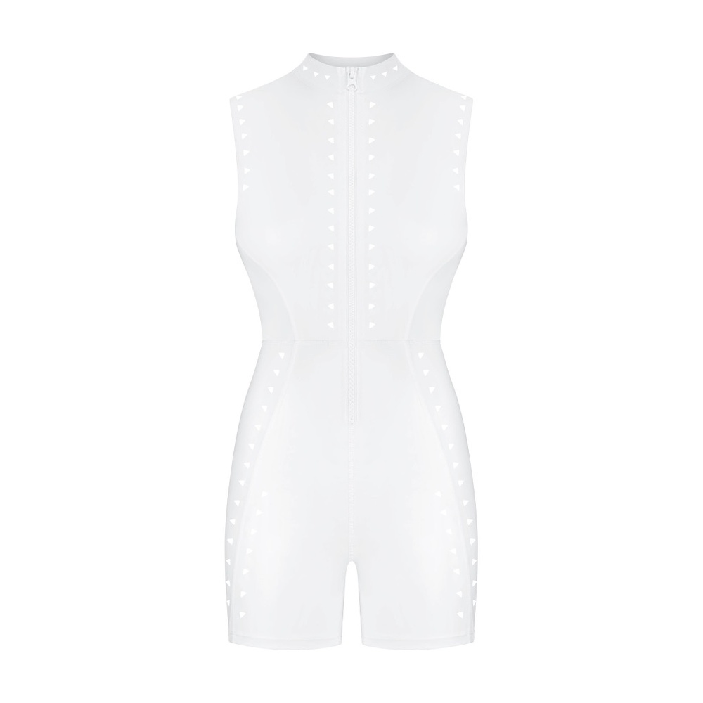 NWT Gigi C Kina Romper in white - Picture 3 of 4